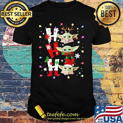 Merry christmas baby yoda ho ho ho shirt