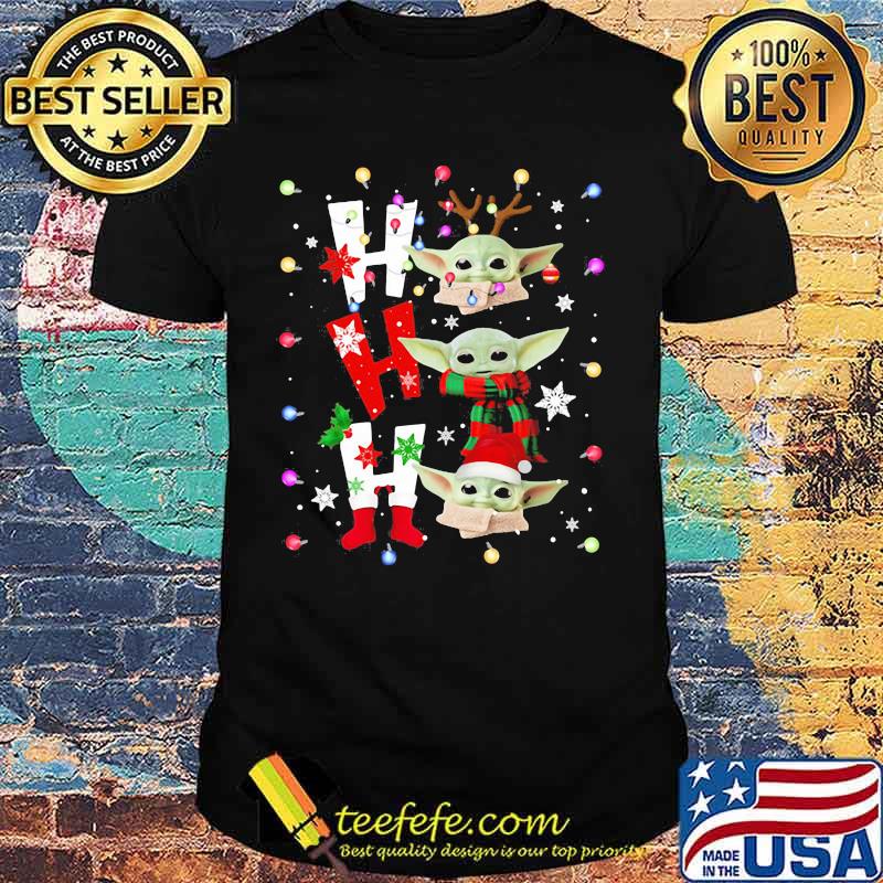 Merry christmas baby yoda ho ho ho shirt