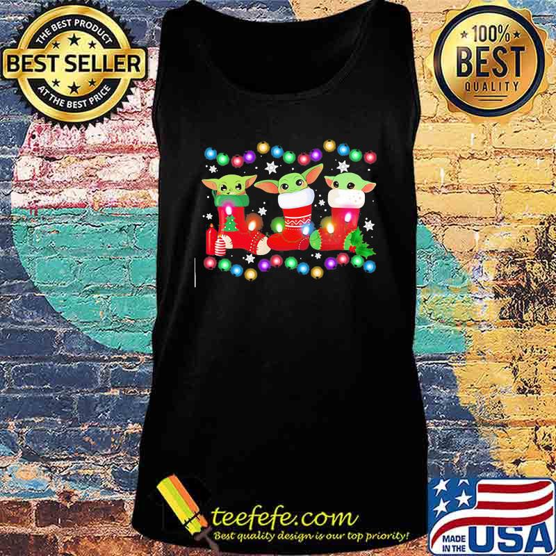 Merry christmas baby yoda lights s Tank top Merry christmas baby yoda lights s Tank top