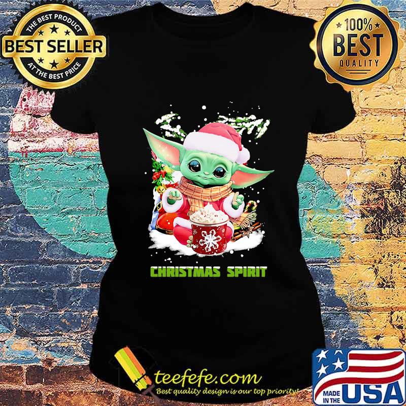 Merry christmas baby yoda spirit s Ladies tee Merry christmas baby yoda spirit s Ladies tee