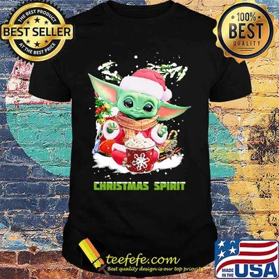 Merry christmas baby yoda spirit shirt