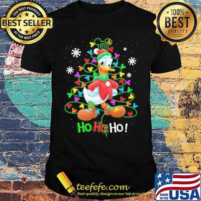 Merry christmas donald duck ho ho ho shirt