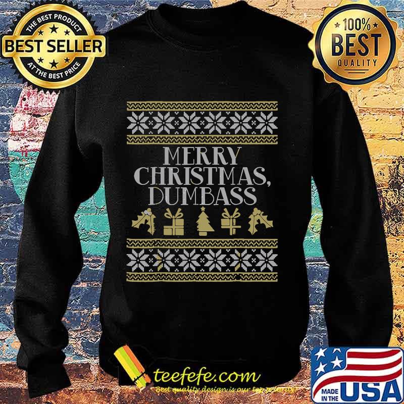 Merry christmas dumbass ugly vintage s Sweater Merry christmas dumbass ugly vintage s Sweater