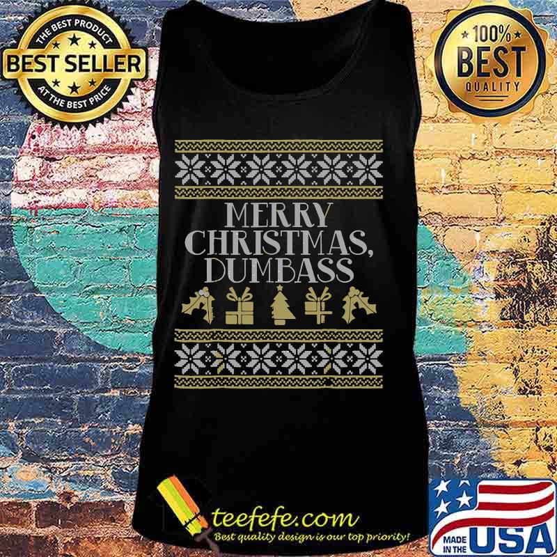 Merry christmas dumbass ugly vintage s Tank top Merry christmas dumbass ugly vintage s Tank top