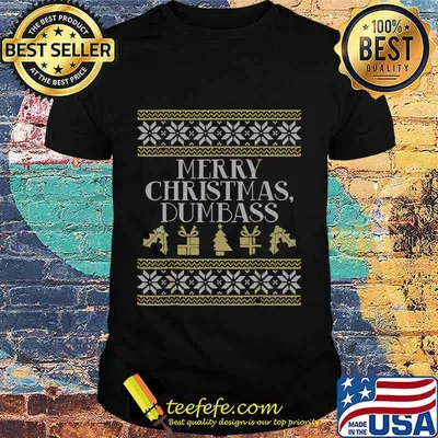 Merry christmas dumbass ugly vintage shirt