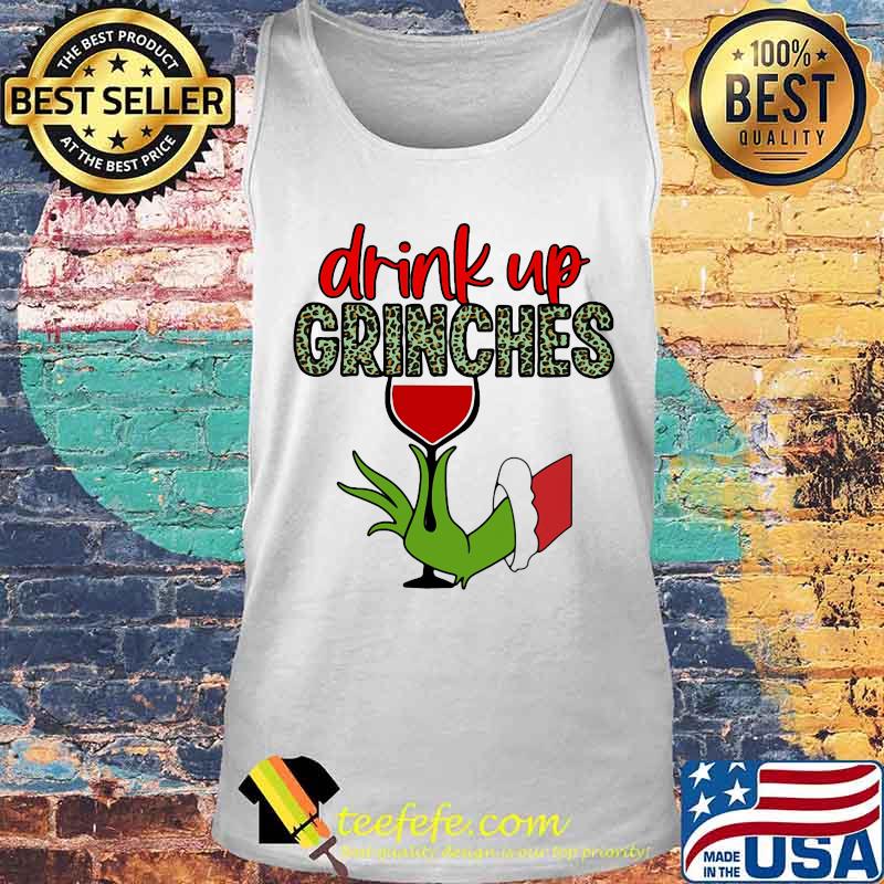 Merry christmas grinch drink up grinches leopard s Tank top Merry christmas grinch drink up grinches leopard s Tank top