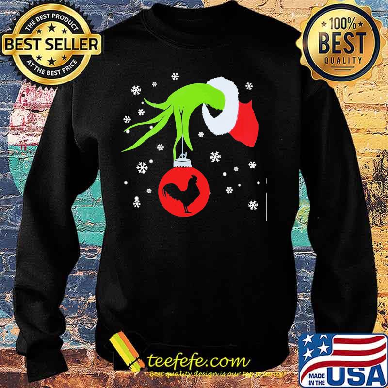 Merry christmas grinch holding chicken snows s Sweater Merry christmas grinch holding chicken snows s Sweater