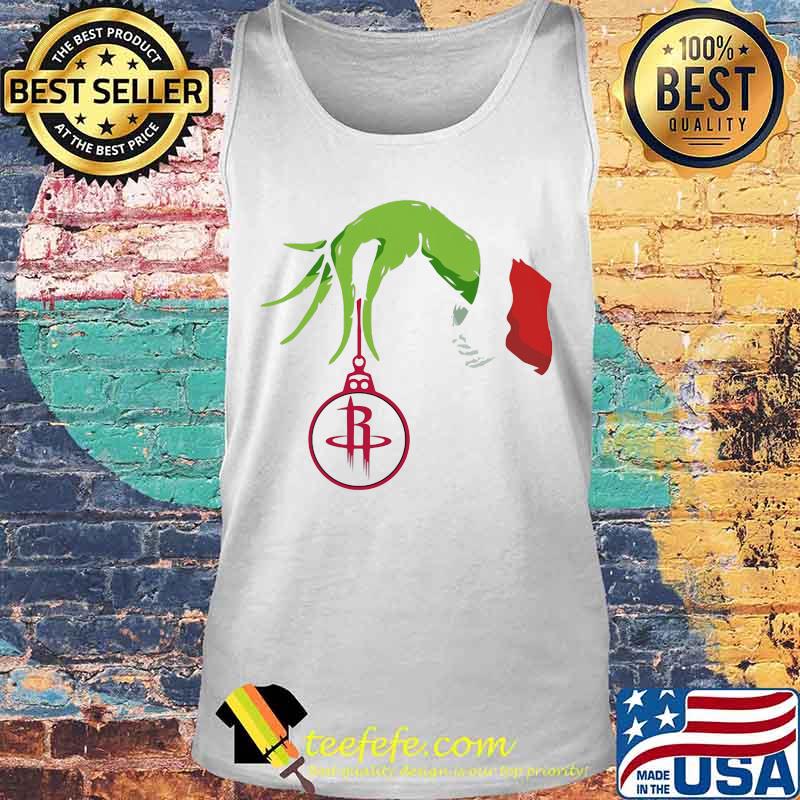Merry christmas grinch holding houston rockets logo s Tank top Merry christmas grinch holding houston rockets logo s Tank top