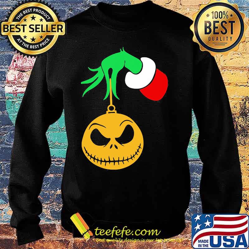 Merry christmas grinch holding jack skellington s Sweater Merry christmas grinch holding jack skellington s Sweater