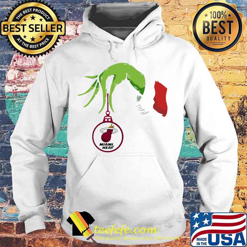 Merry christmas grinch holding miami heat logo s Hoodie Merry christmas grinch holding miami heat logo s Hoodie