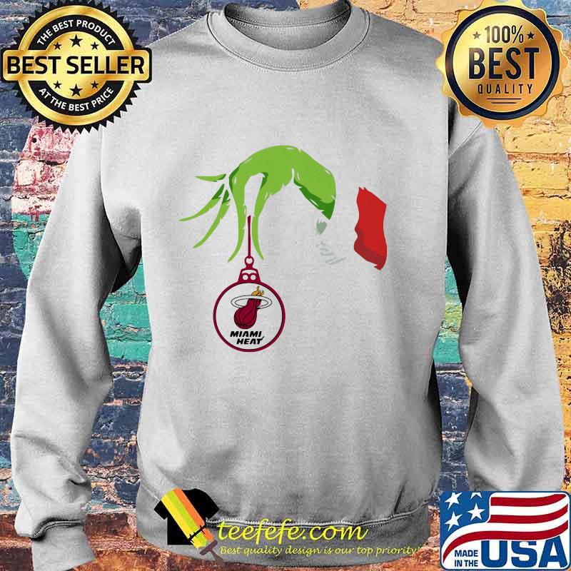 Merry christmas grinch holding miami heat logo s Sweater Merry christmas grinch holding miami heat logo s Sweater