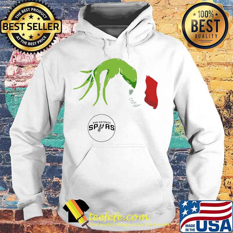 Merry christmas grinch holding san antonio spurs logo s Hoodie Merry christmas grinch holding san antonio spurs logo s Hoodie