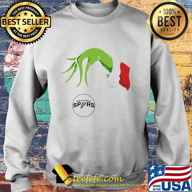 Merry christmas grinch holding san antonio spurs logo s Sweater Merry christmas grinch holding san antonio spurs logo s Sweater