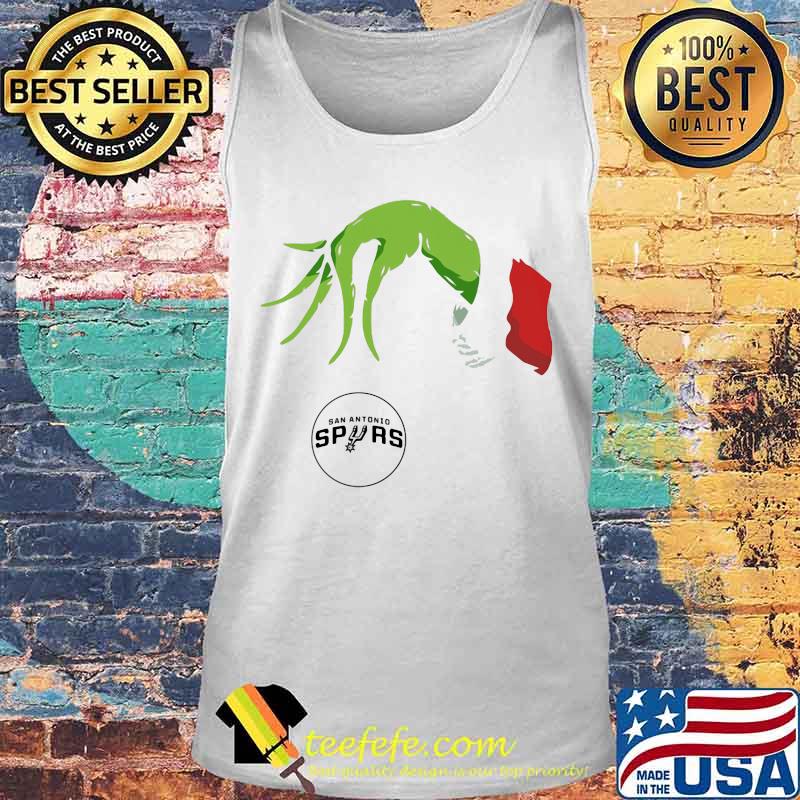 Merry christmas grinch holding san antonio spurs logo s Tank top Merry christmas grinch holding san antonio spurs logo s Tank top