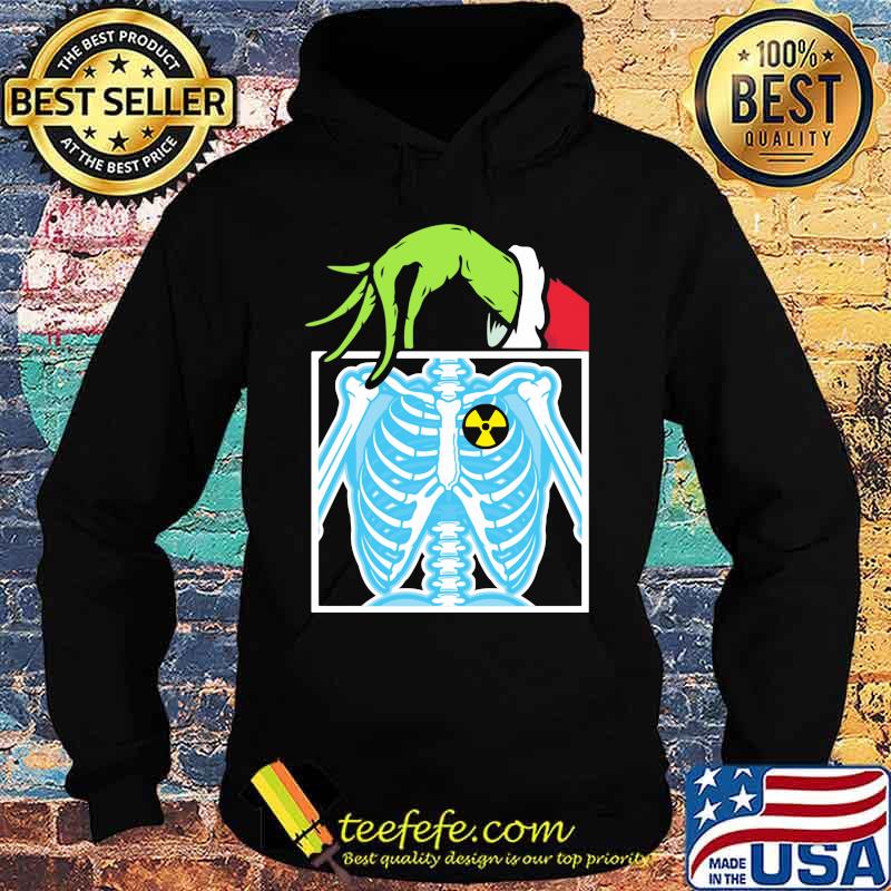 Merry christmas grinch holding skeleton s Hoodie Merry christmas grinch holding skeleton s Hoodie