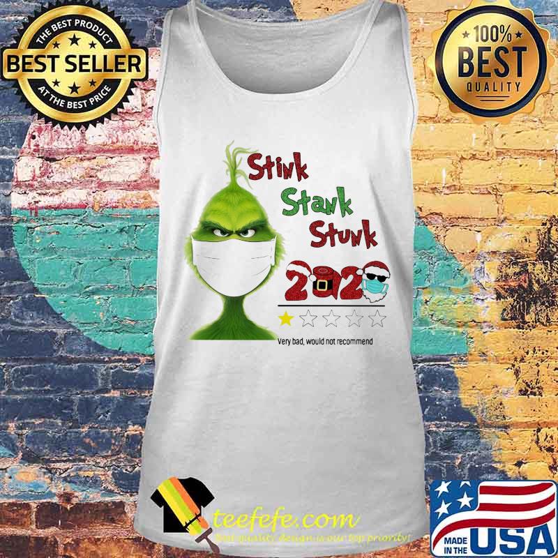 Merry christmas grinch mask stink stank stunk 2020 very bad would not recommend s Tank top Merry christmas grinch mask stink stank stunk 2020 very bad would not recommend s Tank top