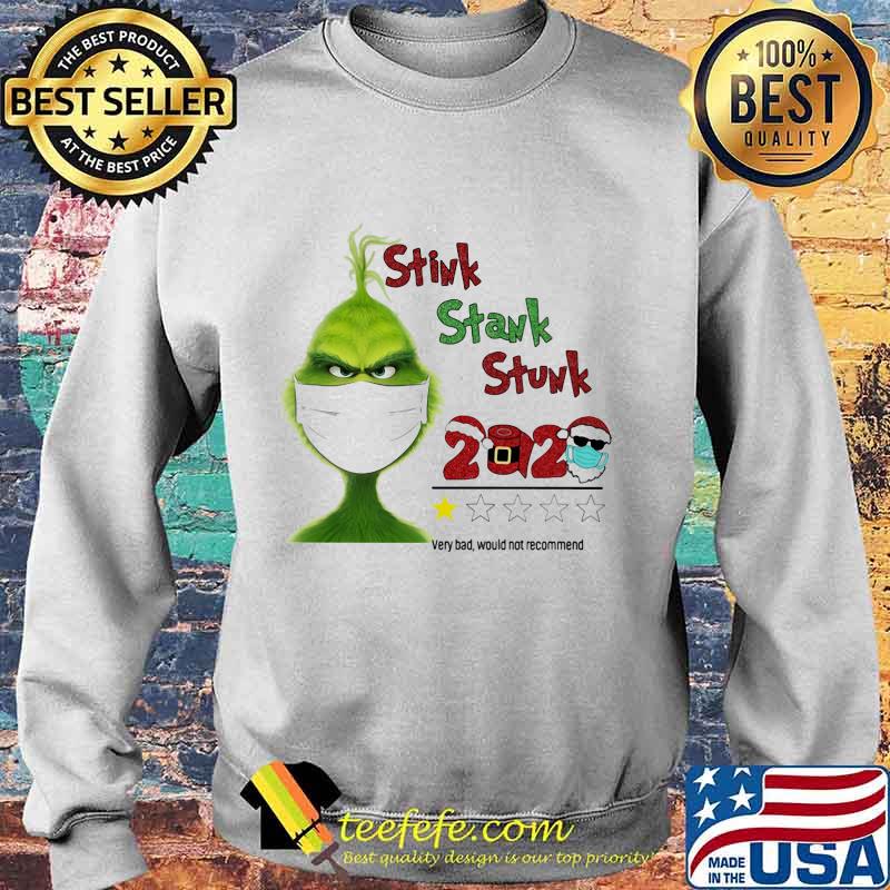 Merry christmas grinch mask stink stank stunk 2020 very bad would not recommend stars s Sweater Merry christmas grinch mask stink stank stunk 2020 very bad would not recommend stars s Sweater