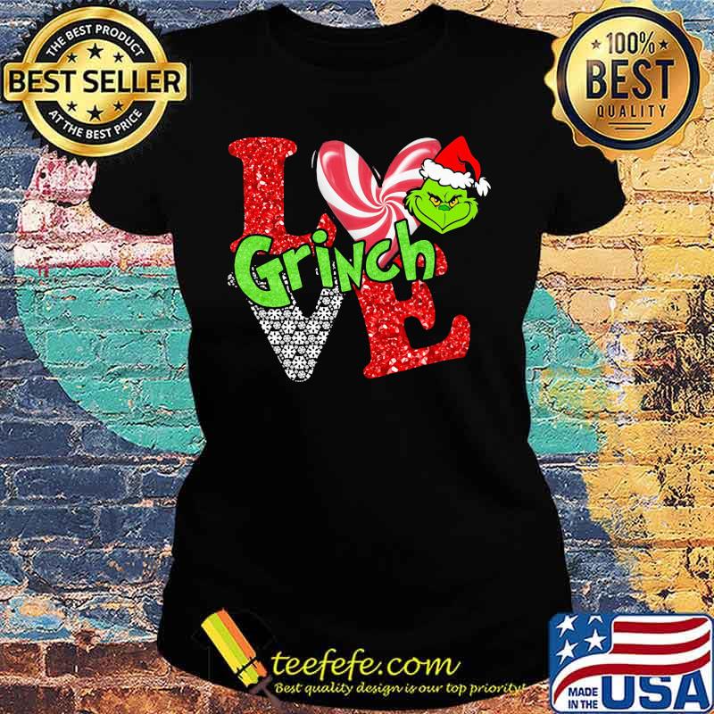 Merry christmas grinch santa love s Ladies tee Merry christmas grinch santa love s Ladies tee