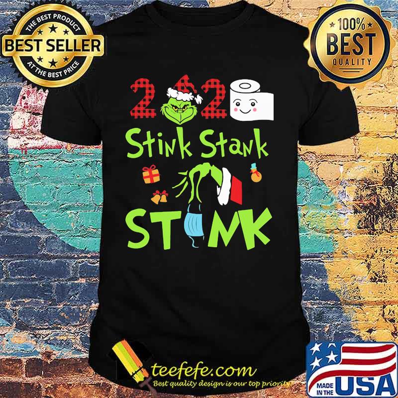 Merry christmas grinch stink stank stunk 2020 mask toilet paper shirt Merry christmas grinch stink stank stunk 2020 mask toilet paper shirt