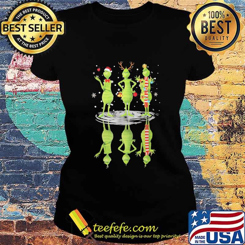 Merry christmas grinch water reflection s Ladies tee Merry christmas grinch water reflection s Ladies tee