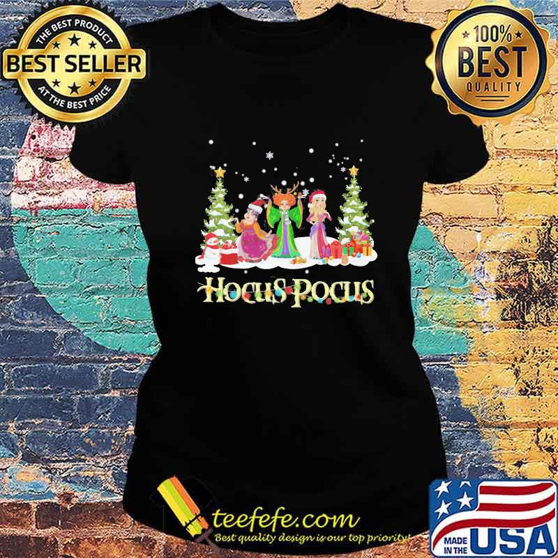 Merry christmas hocus pocus light snow s Ladies tee Merry christmas hocus pocus light snow s Ladies tee