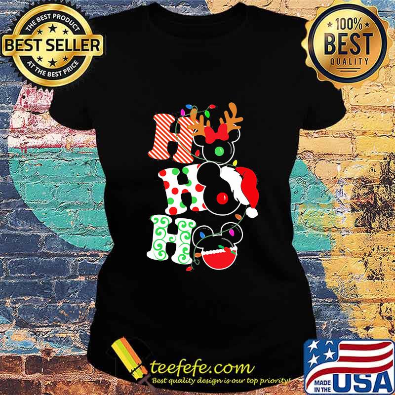 Merry christmas mickey mouse ho ho ho s Ladies tee Merry christmas mickey mouse ho ho ho s Ladies tee