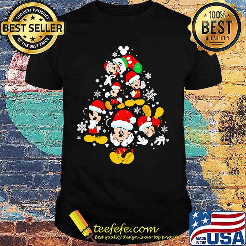 Merry christmas mickey mouse snow shirt