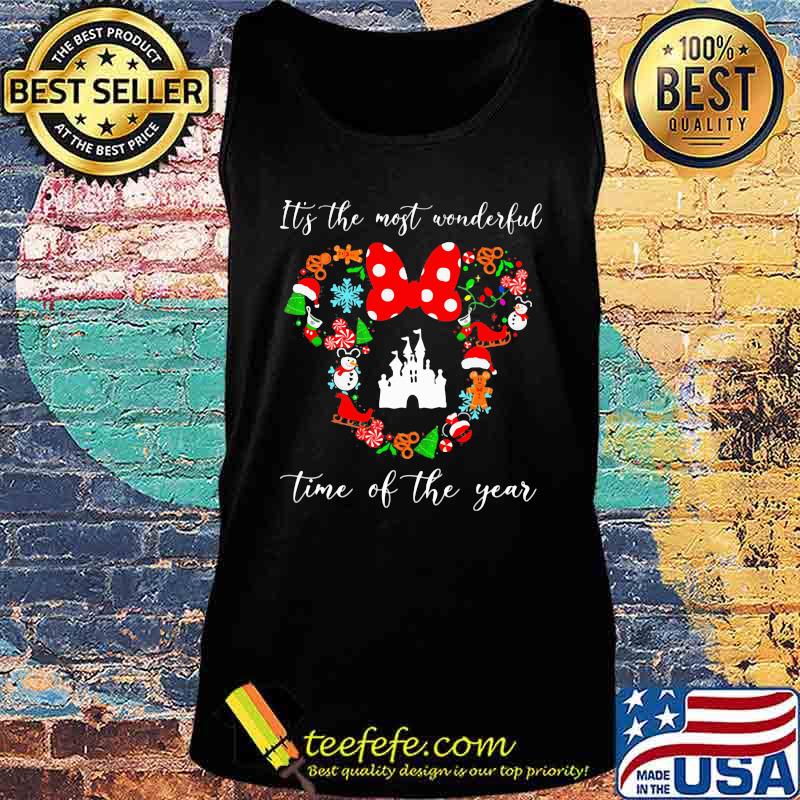 Merry christmas minnie mouse it's the most wonderful time of the year s Tank top Merry christmas minnie mouse it's the most wonderful time of the year s Tank top
