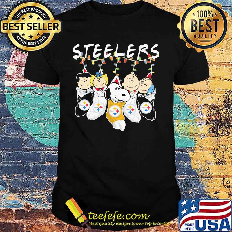 Merry christmas pittsburgh steelers the peanuts characters shirt
