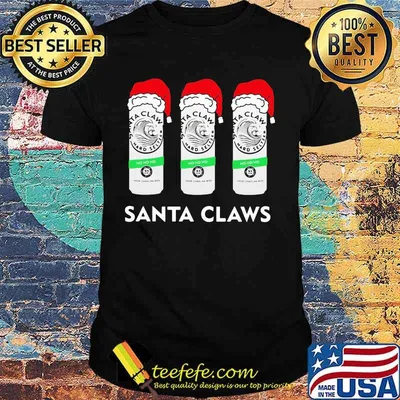 Merry christmas santa claws beer shirt
