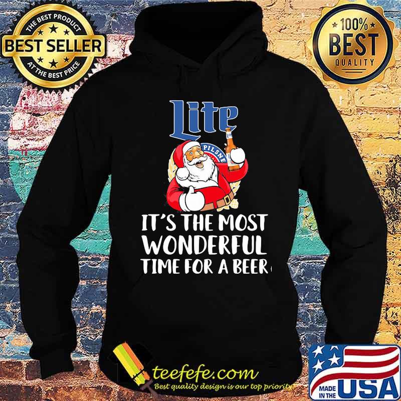 Merry christmas santa lite it's the most wonderful time for a beer s Hoodie Merry christmas santa lite it's the most wonderful time for a beer s Hoodie