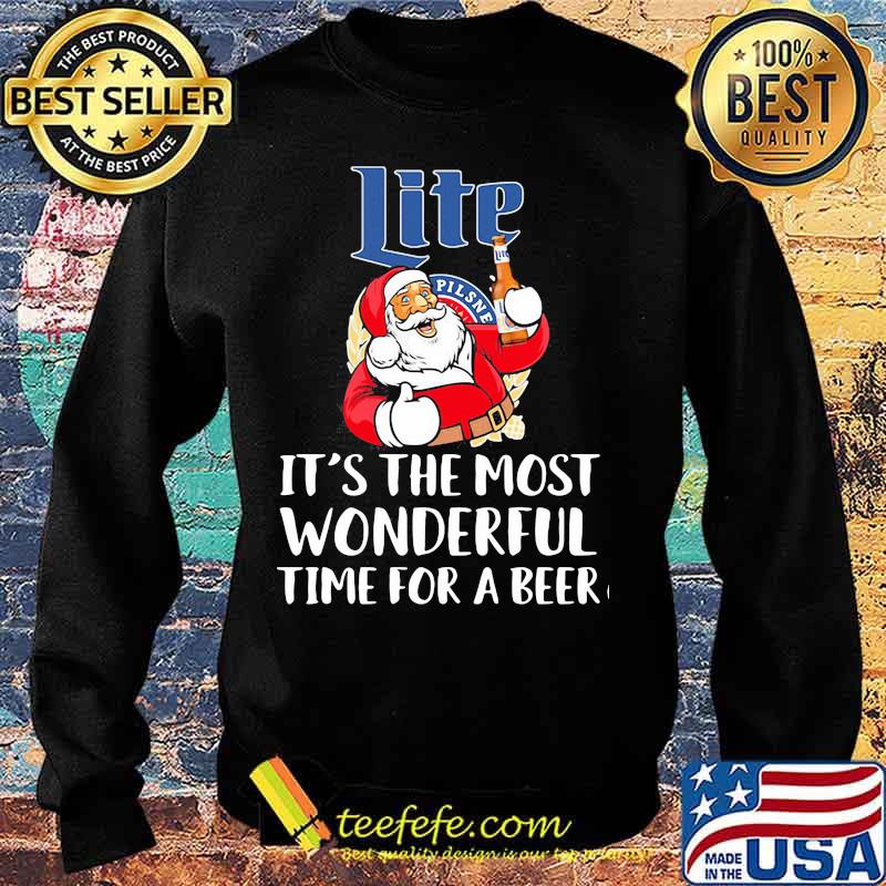 Merry christmas santa lite it's the most wonderful time for a beer s Sweater Merry christmas santa lite it's the most wonderful time for a beer s Sweater