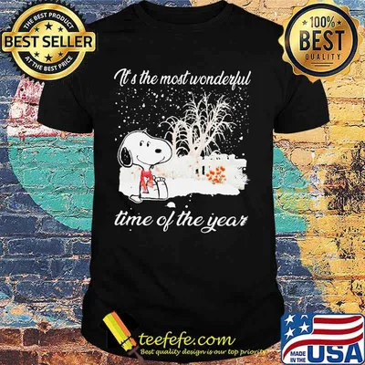 Merry christmas snoopy it's the most wonderful time of the year shirt