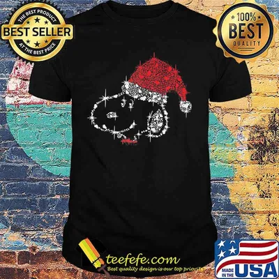 Merry christmas snoopy santa diamond shirt