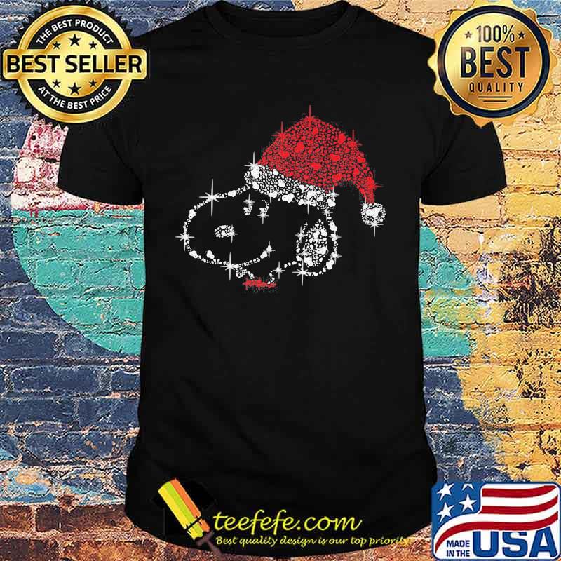 Merry christmas snoopy santa diamond shirt
