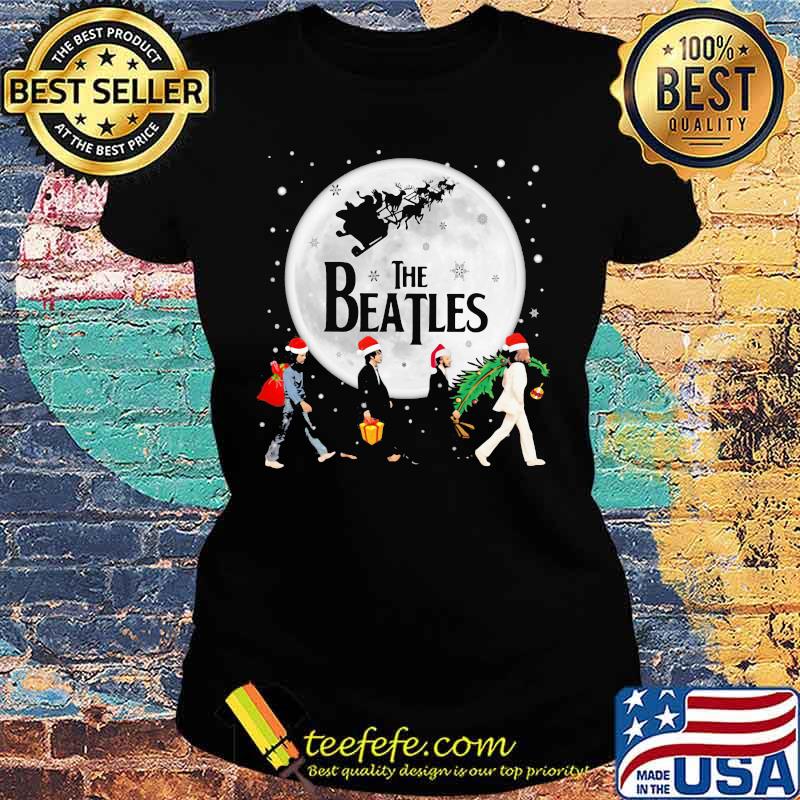 Merry christmas the peanuts abbey road s Ladies tee Merry christmas the peanuts abbey road s Ladies tee