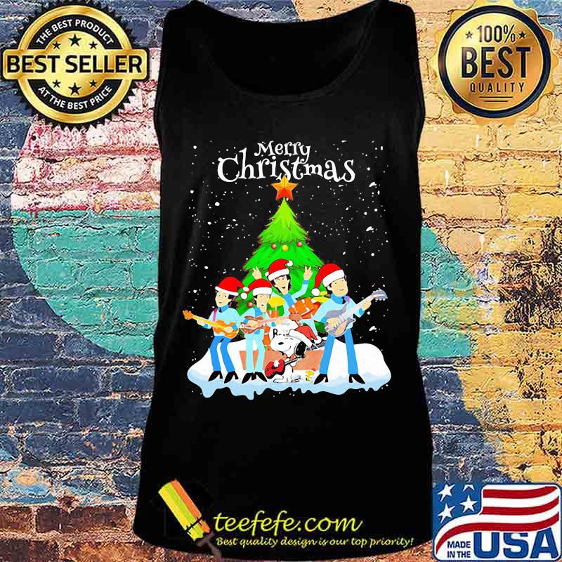 Merry christmas the peanuts band and snoopy s Tank top Merry christmas the peanuts band and snoopy s Tank top