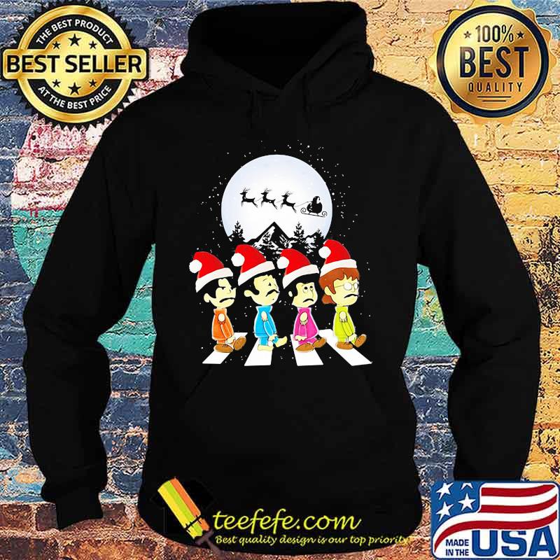 Merry christmas the peanuts band chibi abbey road s Hoodie Merry christmas the peanuts band chibi abbey road s Hoodie