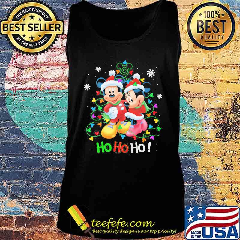 Merry christmas tree mickey and minnie dog ho ho ho s Tank top Merry christmas tree mickey and minnie dog ho ho ho s Tank top