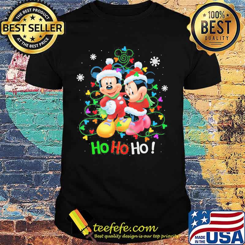 Merry christmas tree mickey and minnie dog ho ho ho shirt Merry christmas tree mickey and minnie dog ho ho ho shirt