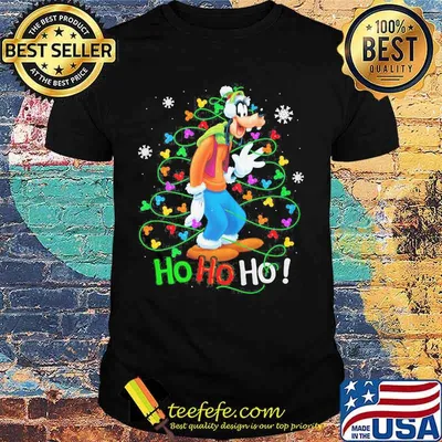 Merry christmas tree pluto dog ho ho ho shirt