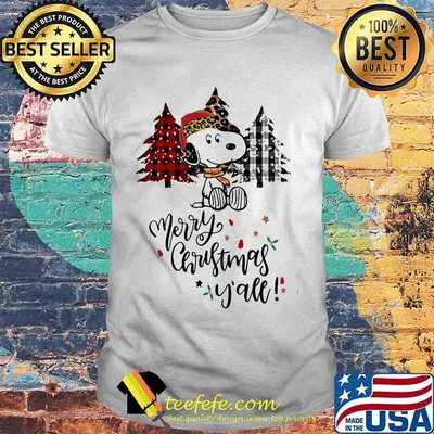 Merry christmas y'all snoopy shirt