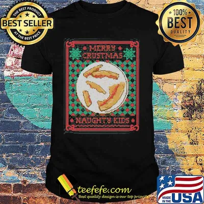 Merry crustmas naughty kids  ugly christmas shirt
