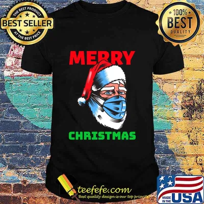 Merry Quarantinemas Coronamas Santa With Mask Shirt