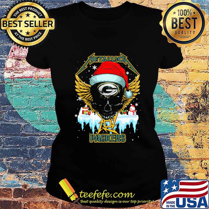 Metallica Skull Green Bay Packers s Ladies tee Metallica Skull Green Bay Packers s Ladies tee