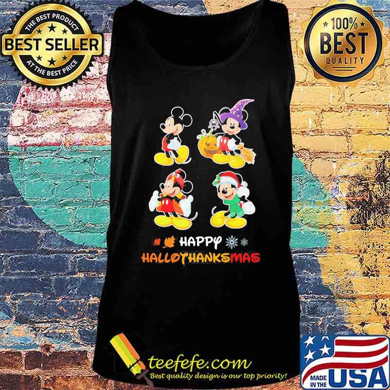 Mickey happy hallothanksmas s Tank top Mickey happy hallothanksmas s Tank top