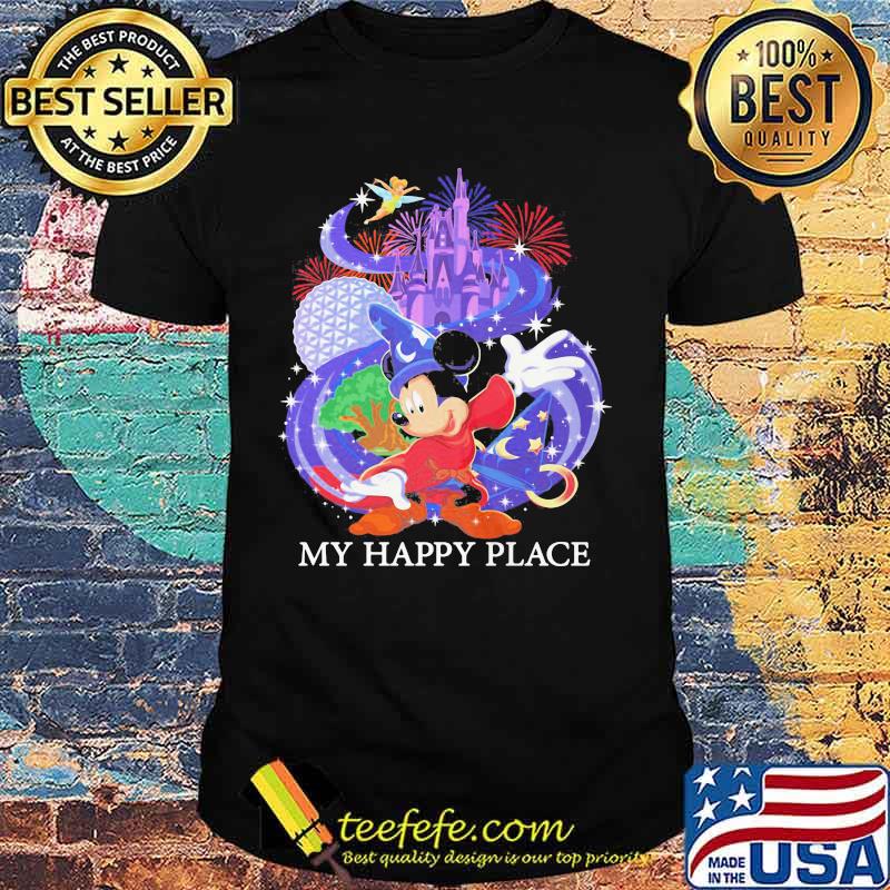 Mickey my happy place disney shirt