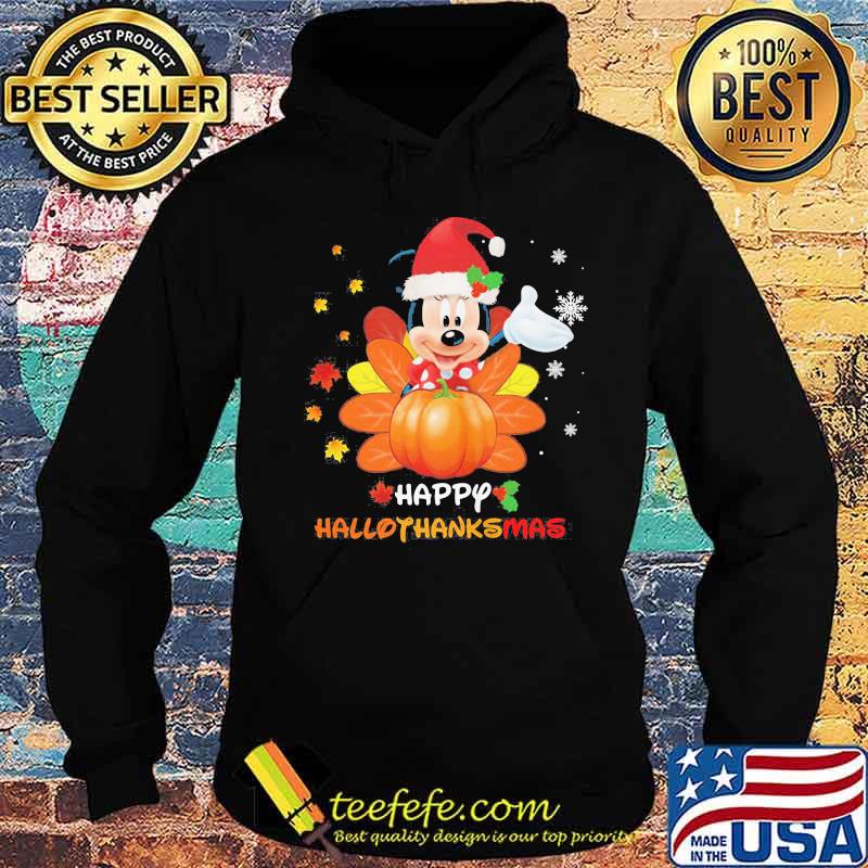 Mickey snow happy hallothanksmas s Hoodie Mickey snow happy hallothanksmas s Hoodie