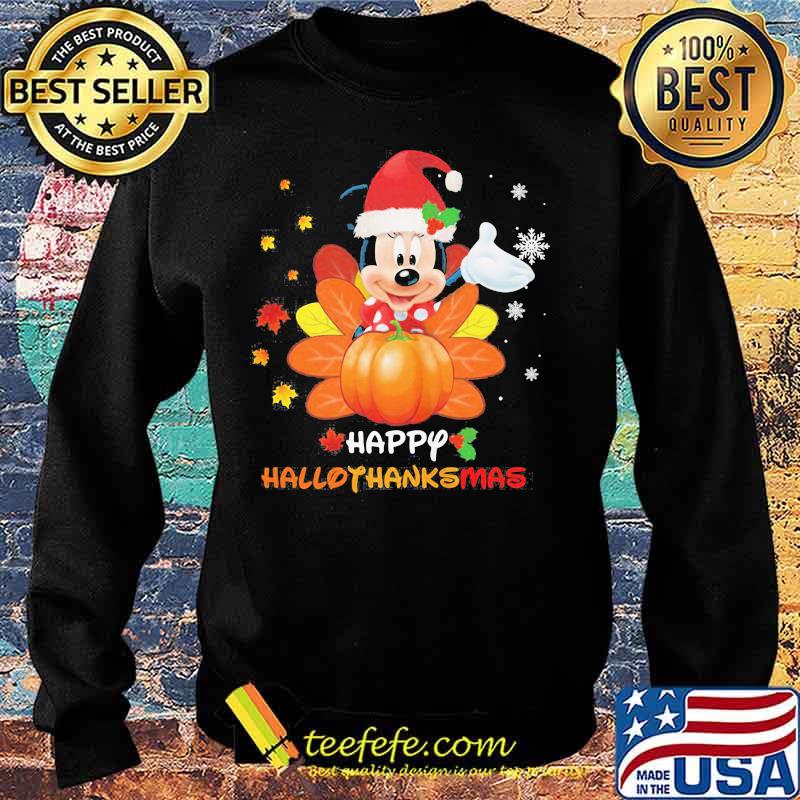 Mickey snow happy hallothanksmas s Sweater Mickey snow happy hallothanksmas s Sweater