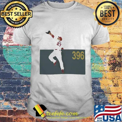 Mike trout hr 396 baseball player shirt